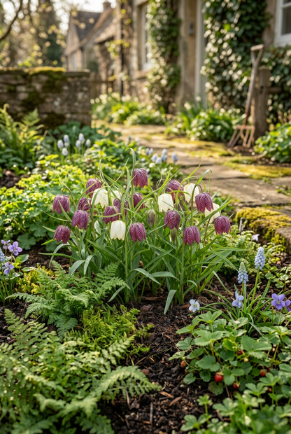 Fritilaria ajedrezada, mezcla de colores (Fritillaria meleagris) — Bulbos calibre 6/7 - Verdeia - 5