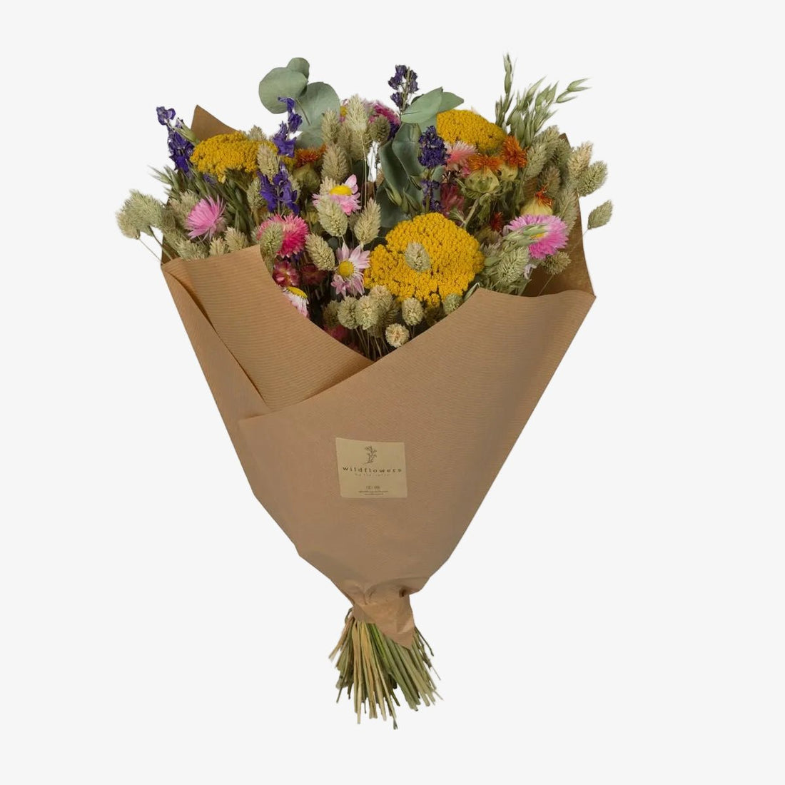 Grand bouquet champêtre séché Tons multicolores - H60 cm - Verdeia - 1
