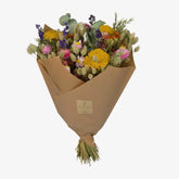 Grand bouquet champêtre séché Tons multicolores - H60 cm - Verdeia - 1
