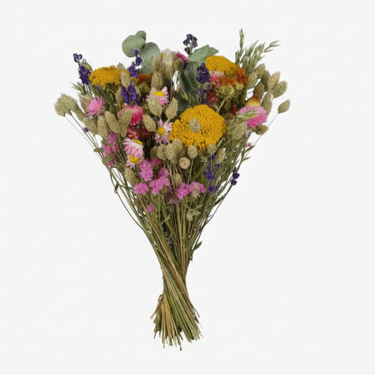 Grand bouquet champêtre séché Tons multicolores - H60 cm - Verdeia - 2