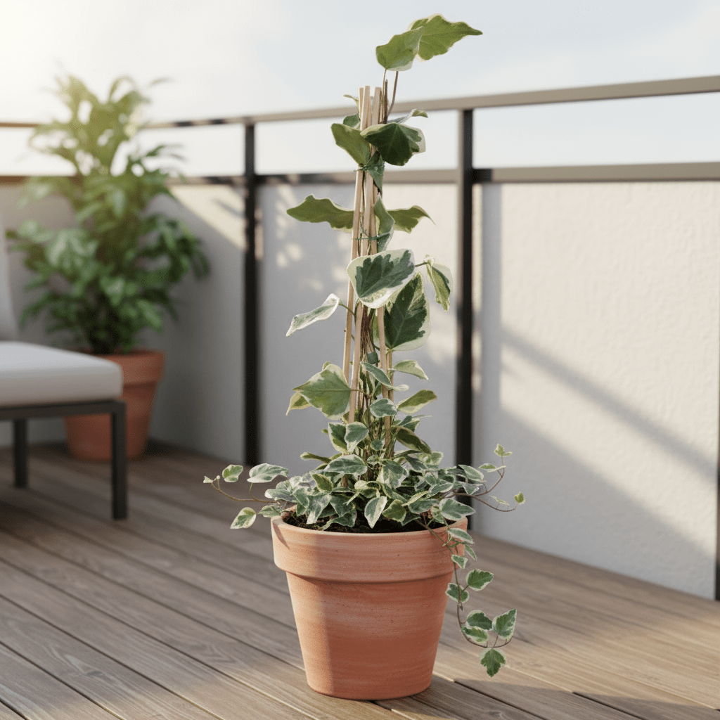 Hedera algeriensis ‘Gloire de Marengo’ – Lierre panaché – Ø15cm – ↕65cm - Verdeia