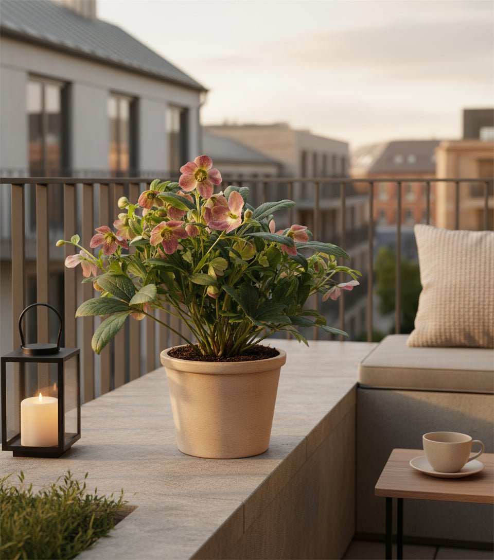 Helleborus ‘Viv Victoria’ — Rose de Noël — Ø17 cm — H45 cm - Verdeia