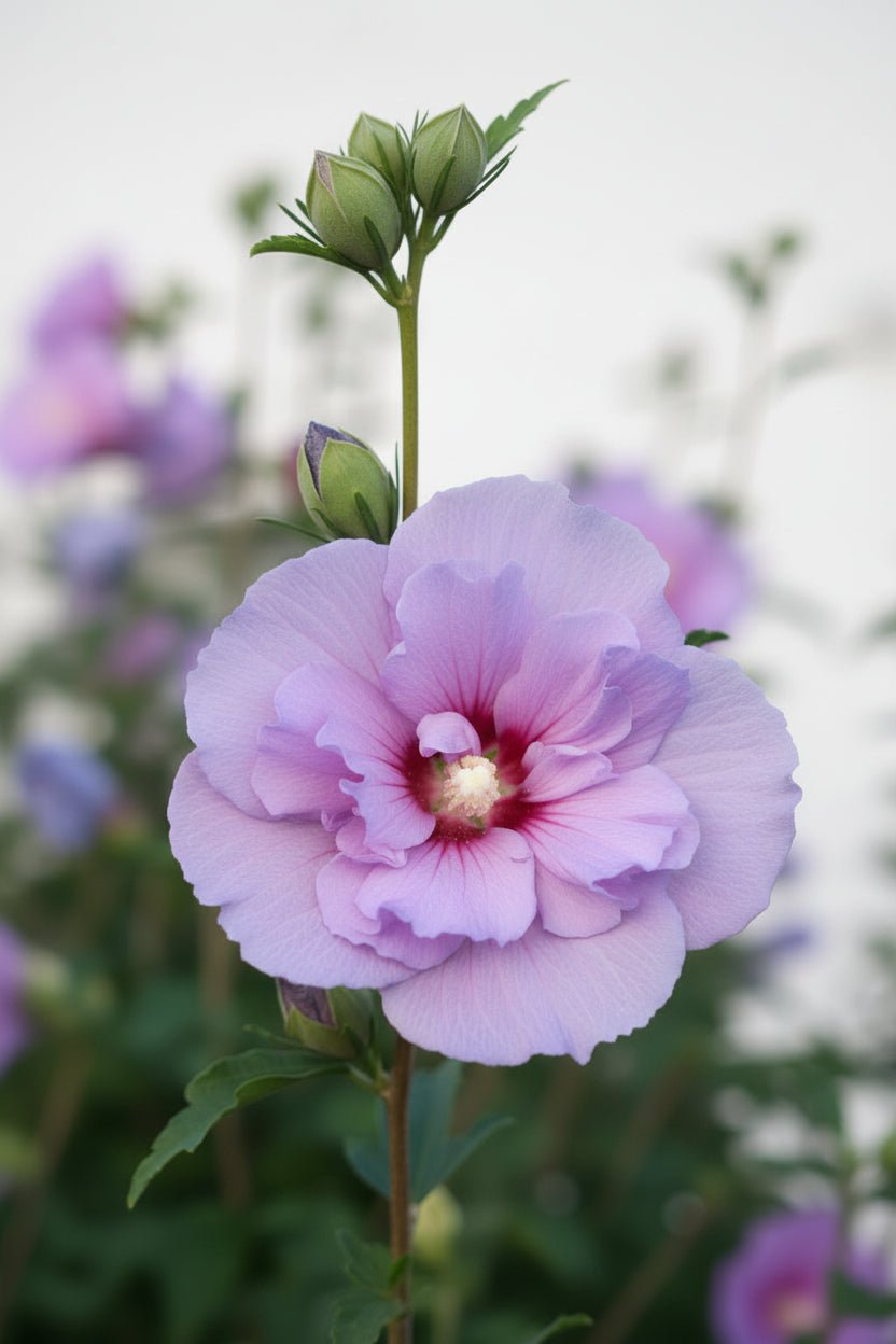 Hibiscus syriacus Lavender Chiffon® sur tige (Althéa) — H90 cm | Pot Ø19 cm - Verdeia - 1