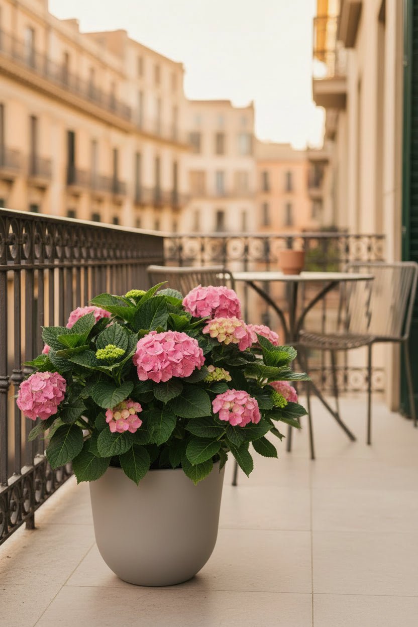 Hydrangea Early Rosa (Hortensia rose) - H45 cm | Pot Ø23 cm - Verdeia - 5