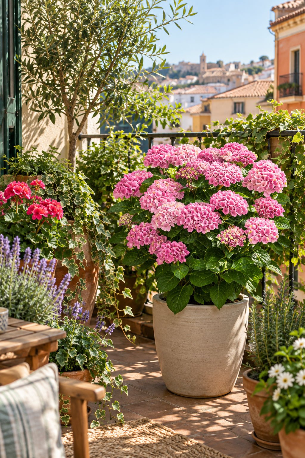 Hydrangea macrophylla Magical® Revolution Pink (Hortensia à fleurs changeantes) — H55 cm | Pot Ø23 cm - Verdeia - 4