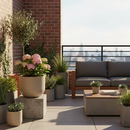 Hydrangea serrata ‘Pink Petticoat’® – Hortensia dentelé rose – D19 x H25cm - Verdeia