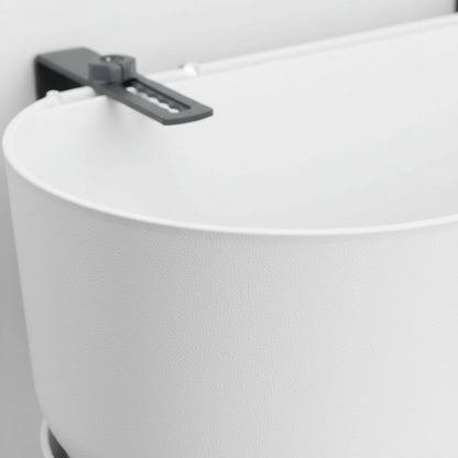 Jardinière de balcon blanche Elho Greenville Easy Balcony – Ø25 cm - Verdeia