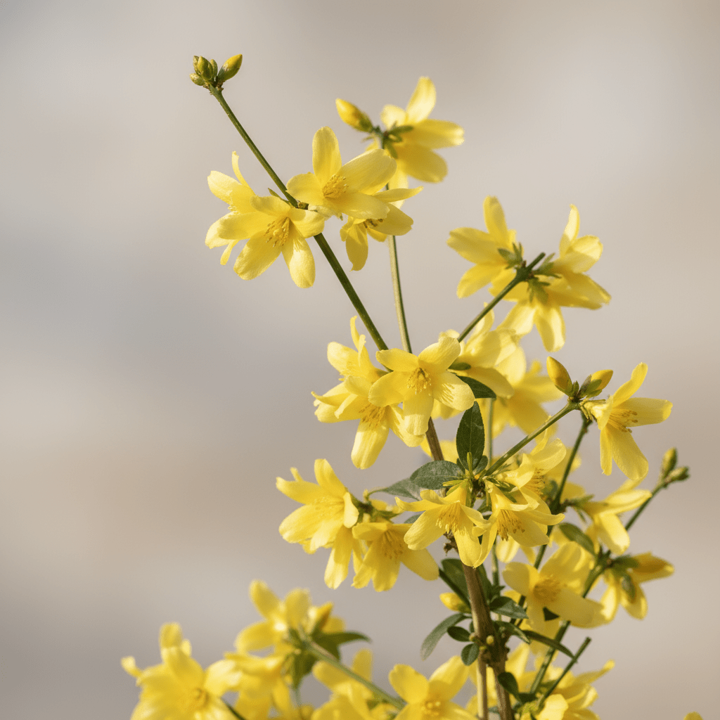 Jasminum nudiflorum – Jasmin d’hiver – D15cm x H65cm - Verdeia