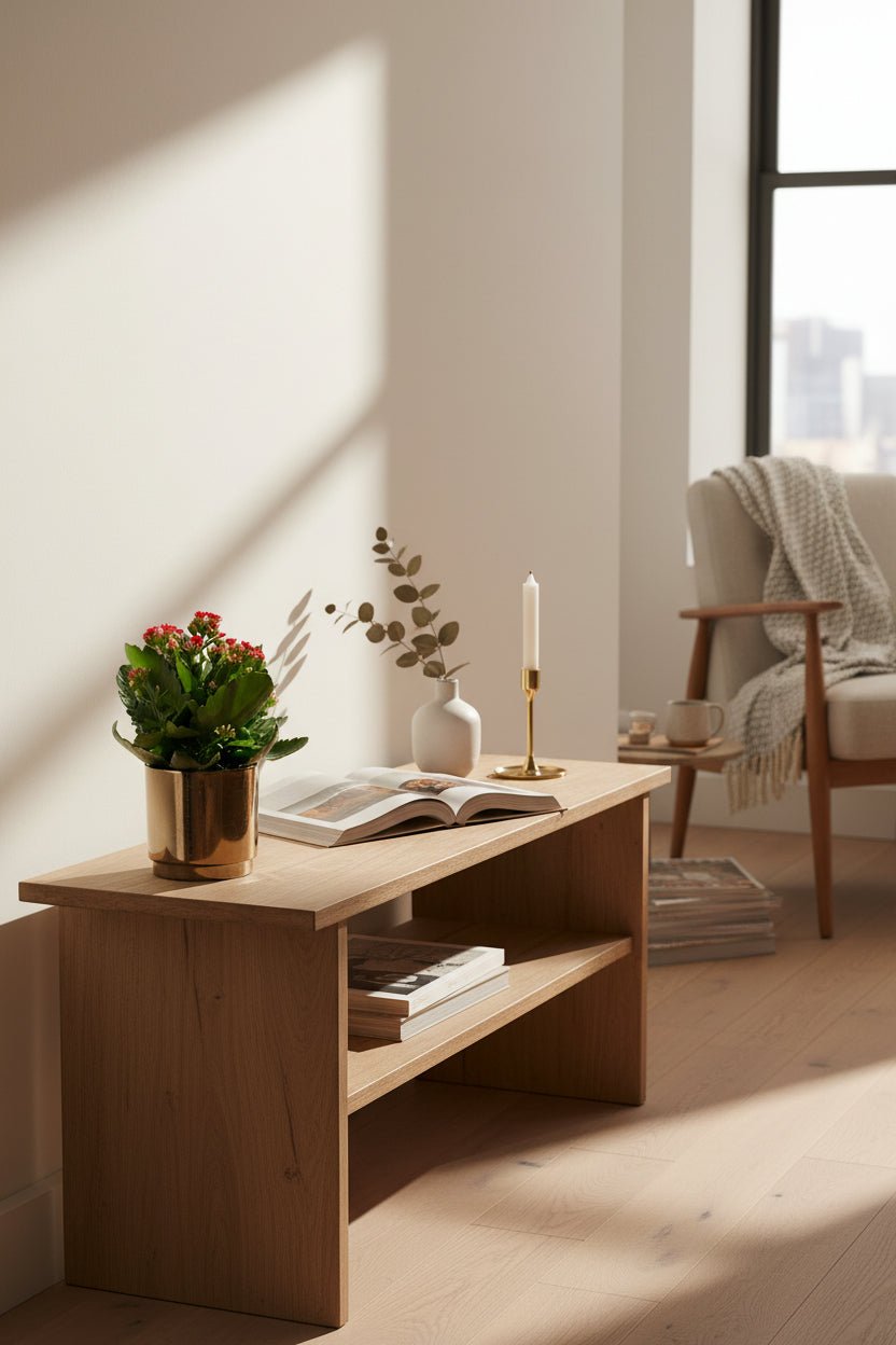 Kalanchoe rojo — Ø12 x H27 cm — Listo para colocar — Cerámica bronce dorado - Verdeia - 4