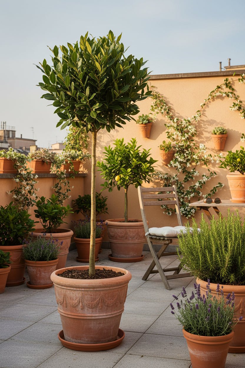 Laurus nobilis (Laurier noble) sur tige — H90 cm | Pot Ø19 cm - Verdeia - 4