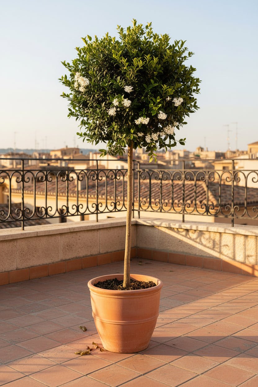 Ligustrum delavayanum sur tige (Troène de Delavay) — H90 cm | Pot Ø19 cm - Verdeia - 5