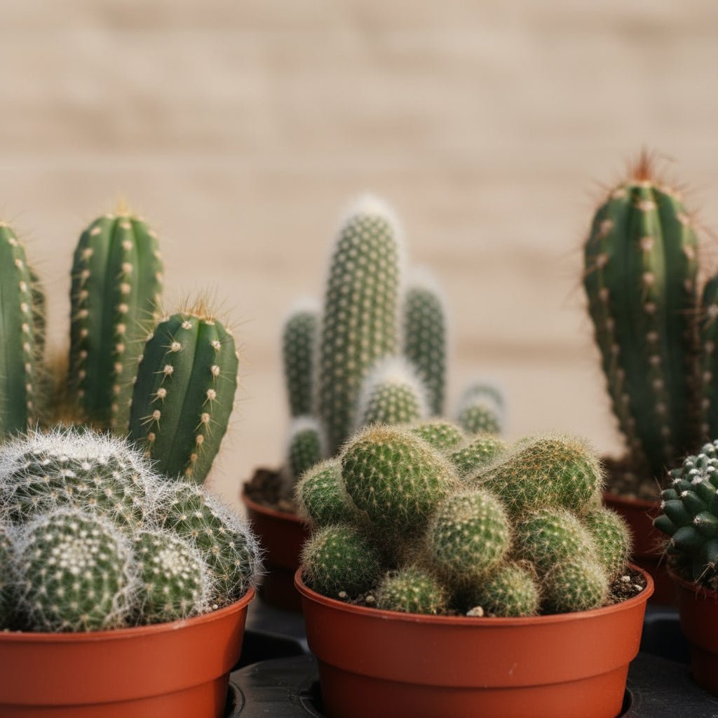 Lot de 6 Cactus - 12 x 20 cm - Verdeia