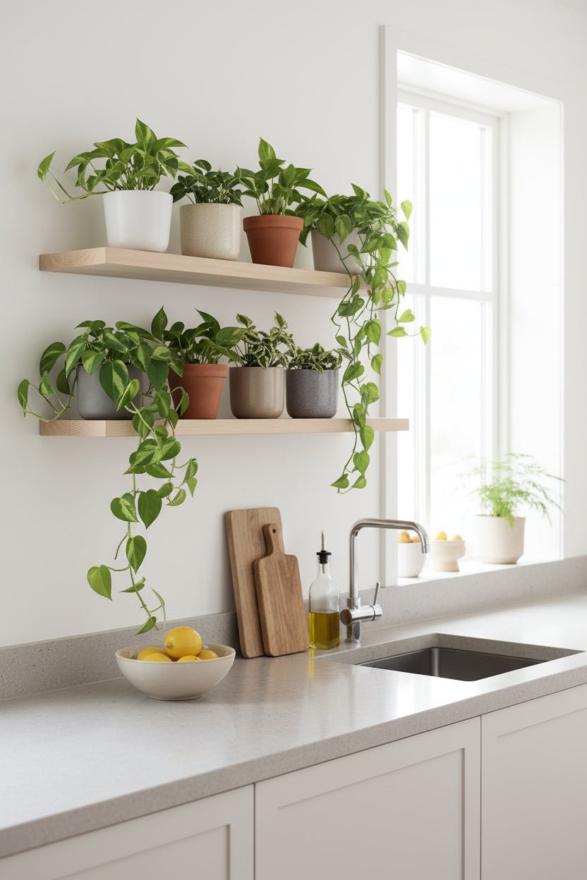 Lot overraskelse — 6 Epipremnum (Guldpothos) - H15 cm | Potte Ø12 cm - Verdeia - 5