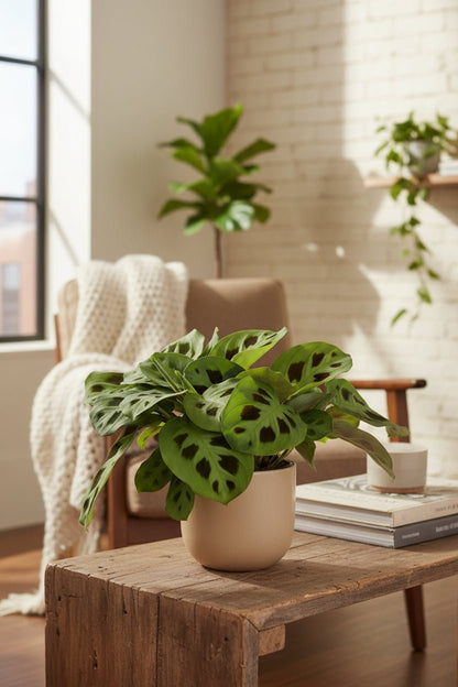 Maranta Leuconeura Kerchoveana — Planta de la oración — Ø12 cm — H30 cm - Verdeia - 3