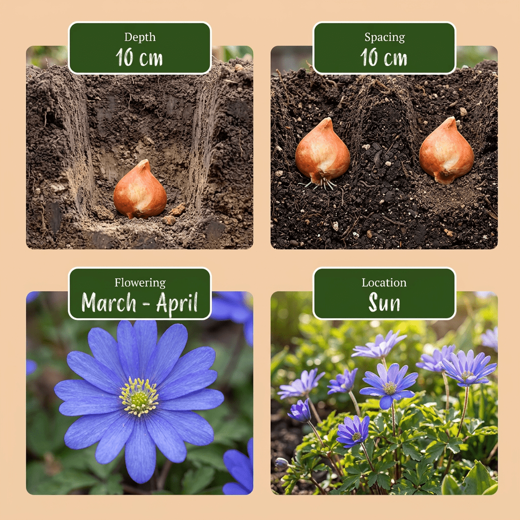 Mélange de bulbes de printemps bleu et blanc — Bulbes calibre 10/12 - Verdeia - 6