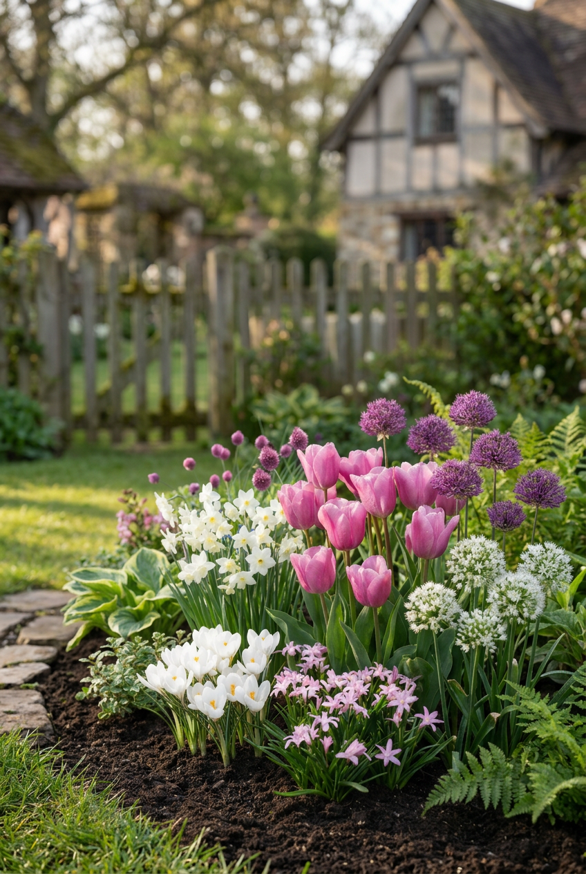 Mélange de bulbes de printemps rose et blanc — Bulbes calibre 10/12 - Verdeia - 5