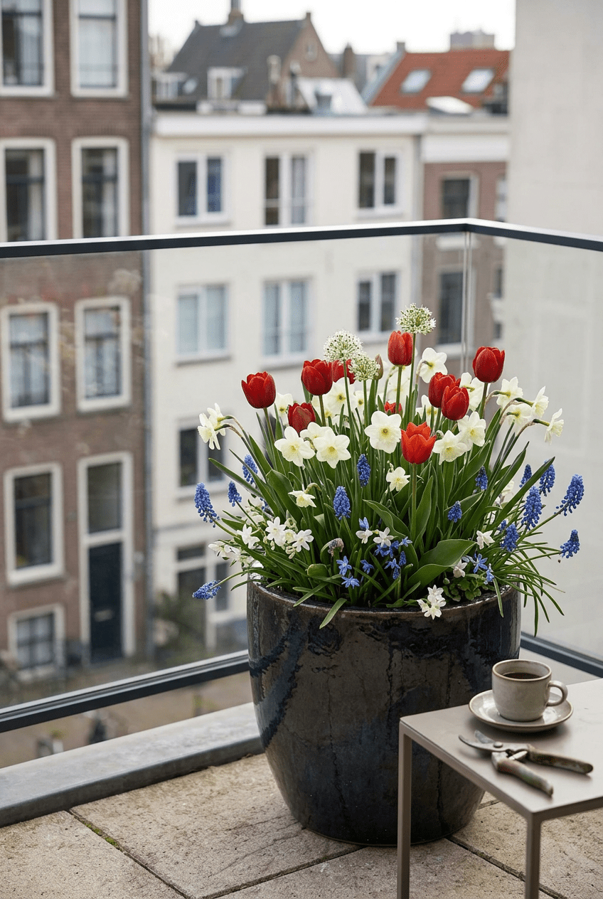 Mélange de bulbes de printemps rouge, bleu et blanc — Bulbes calibre 10/12 - Verdeia - 4