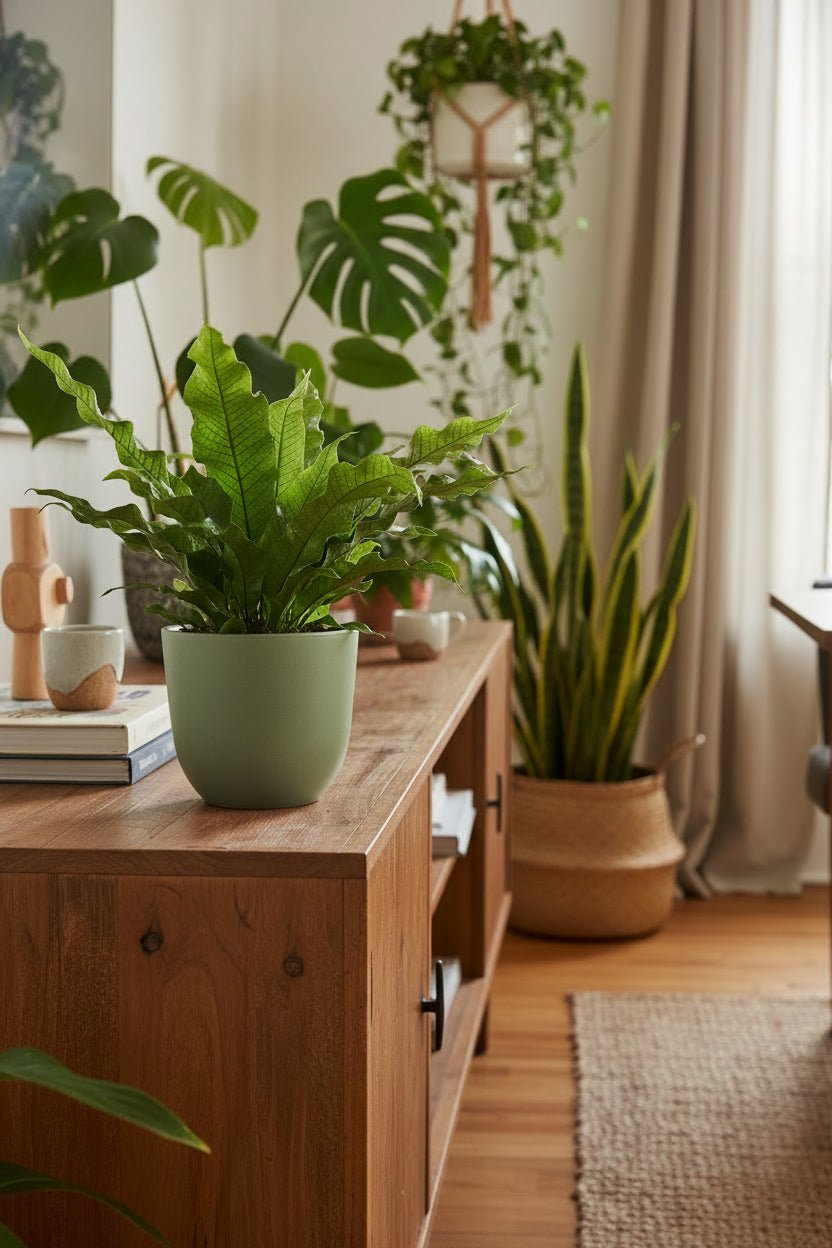 Microsorum Diversifolium — Helecho canguro — Ø17 cm — H45 cm - Verdeia - 5