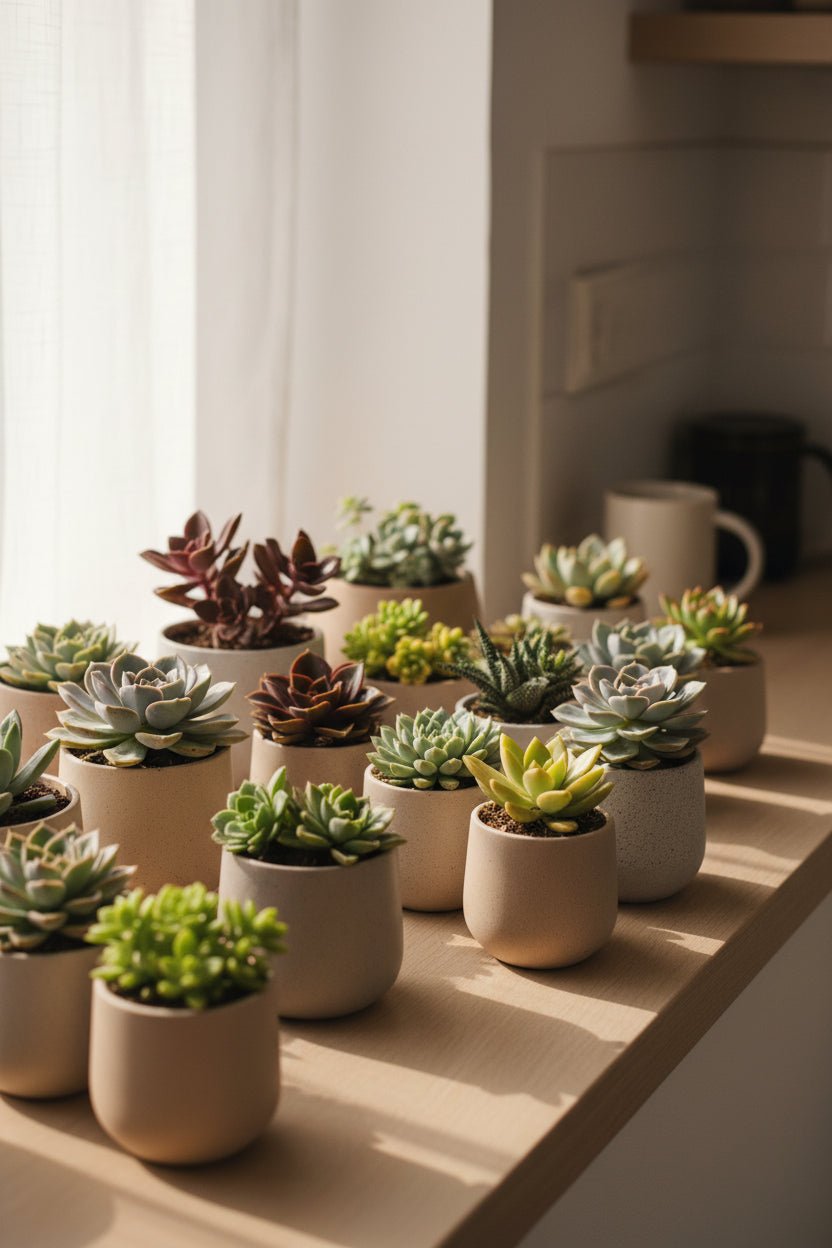 Mix of 30 succulents — Assorted succulent plants — Ø5.5 cm — H7 cm - Verdeia - 3