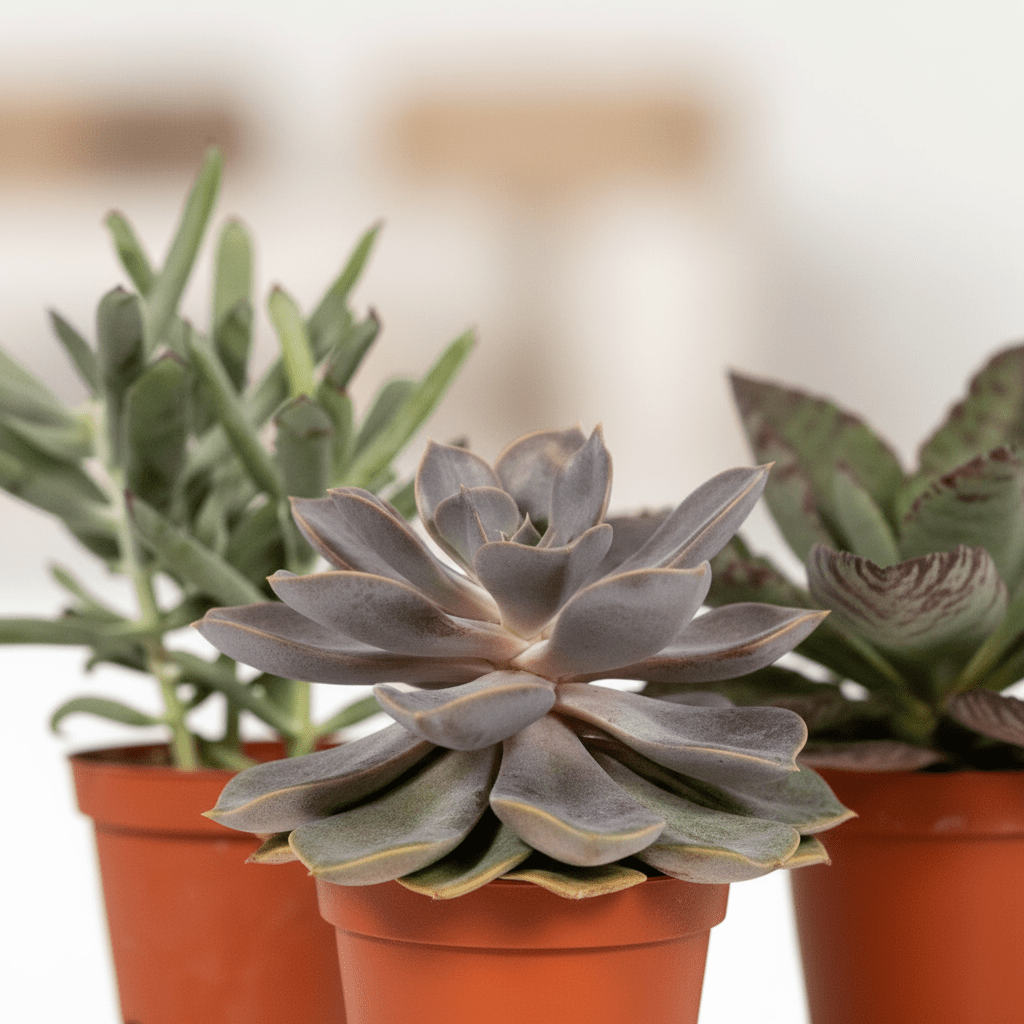 Mix de succulentes / Plantes grasses assorties – Lot de 18 – D8,5 x H10 cm - Verdeia