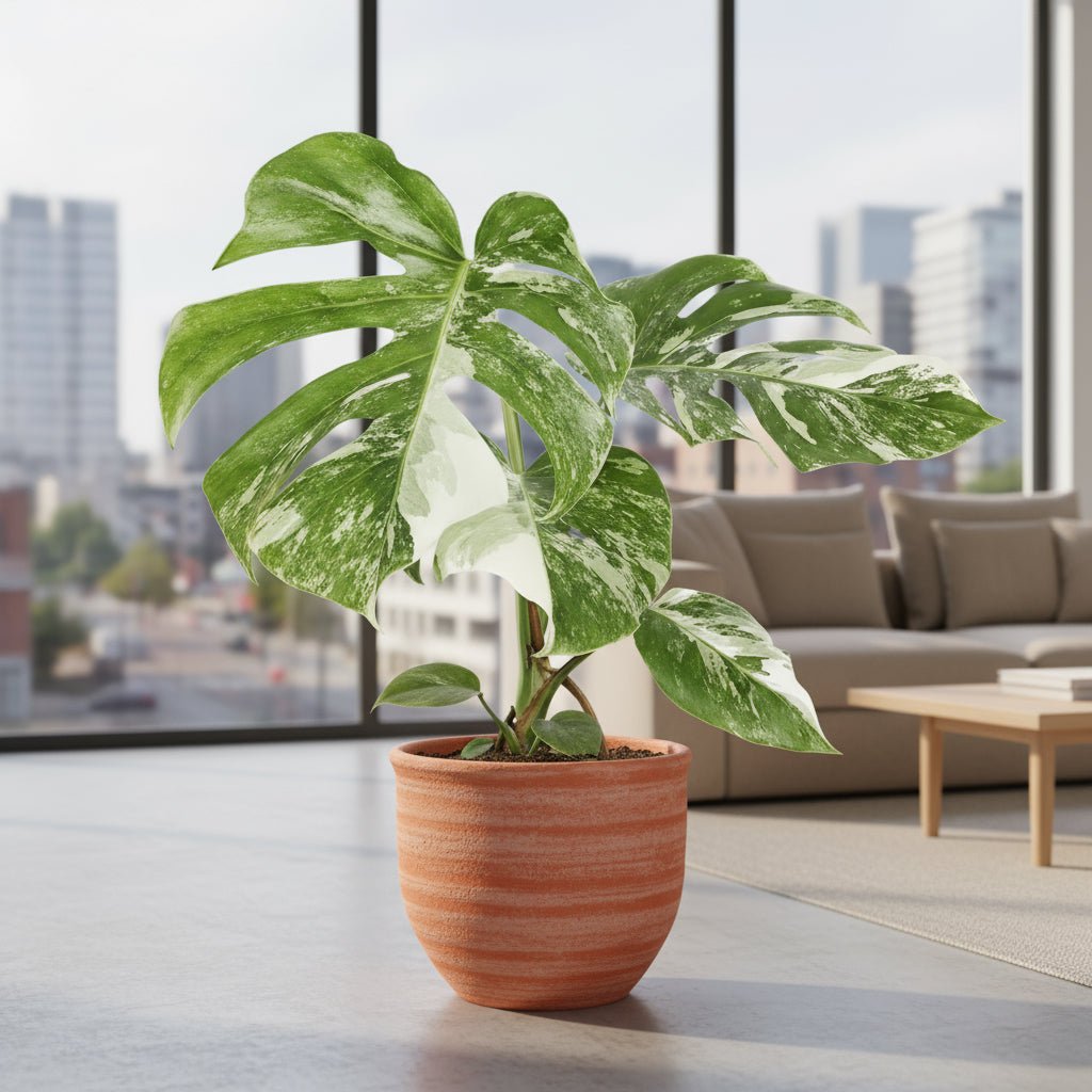 Monstera Deliciosa Variegata - D15 x H45 cm - Verdeia