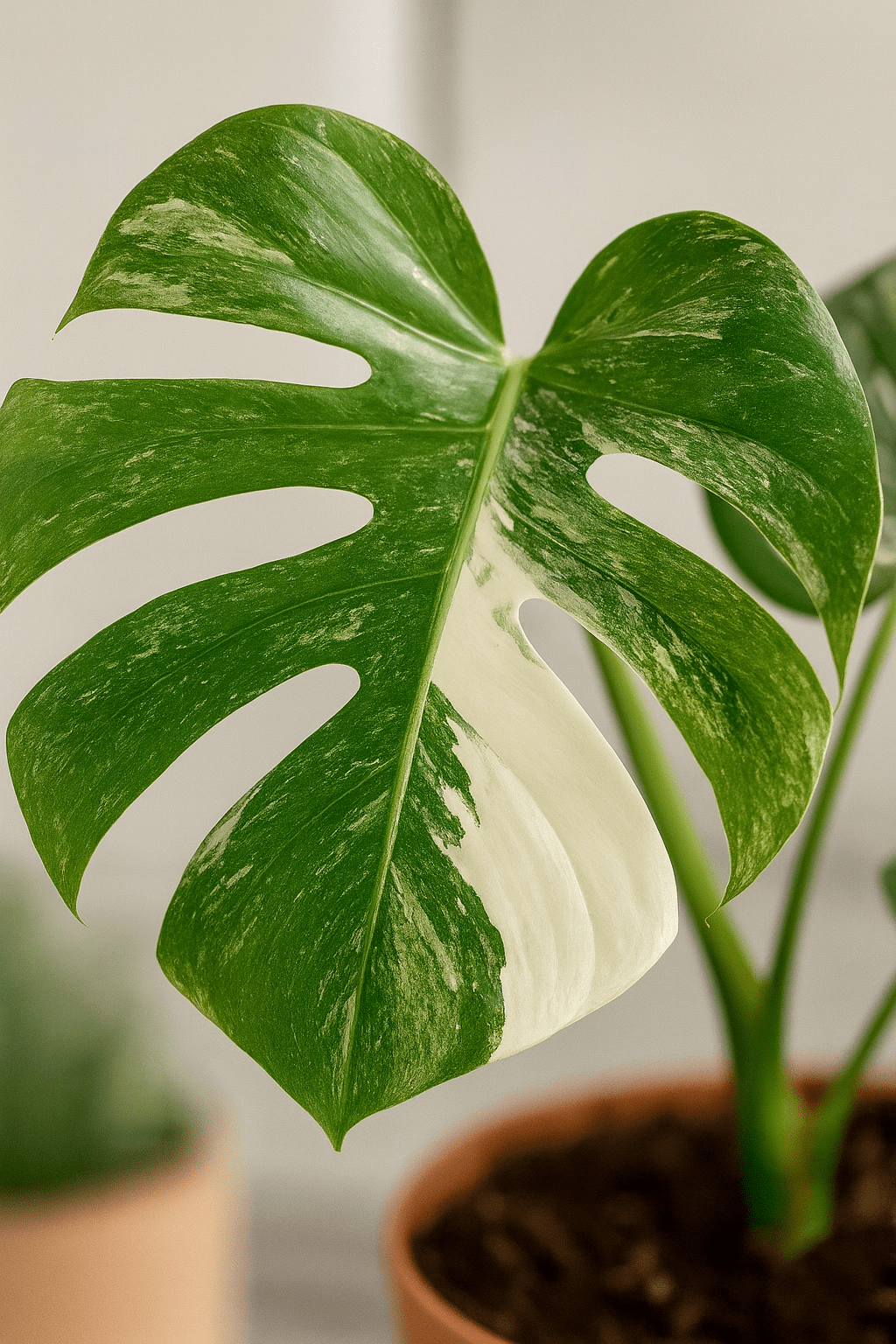 Monstera Deliciosa Variegata - D15 x H45 cm - Verdeia