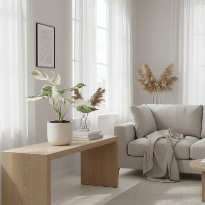 Monstera deliciosa variegata ‘Super White’ — Ø15 cm — H35–40 cm - Verdeia