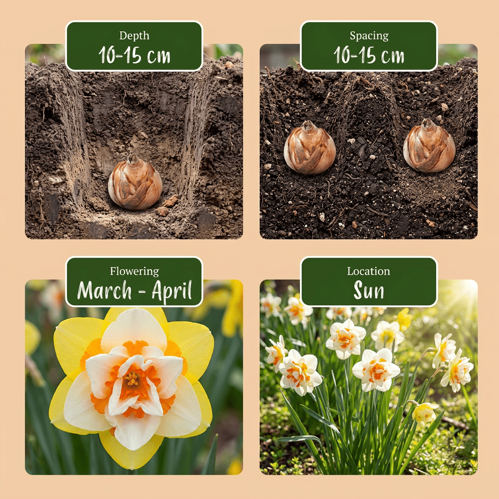 Mezcla de narcisos dobles (Narcissus double) — Bulbos - Verdeia - 6