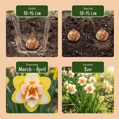 Mezcla de narcisos dobles (Narcissus double) — Bulbos - Verdeia - 6