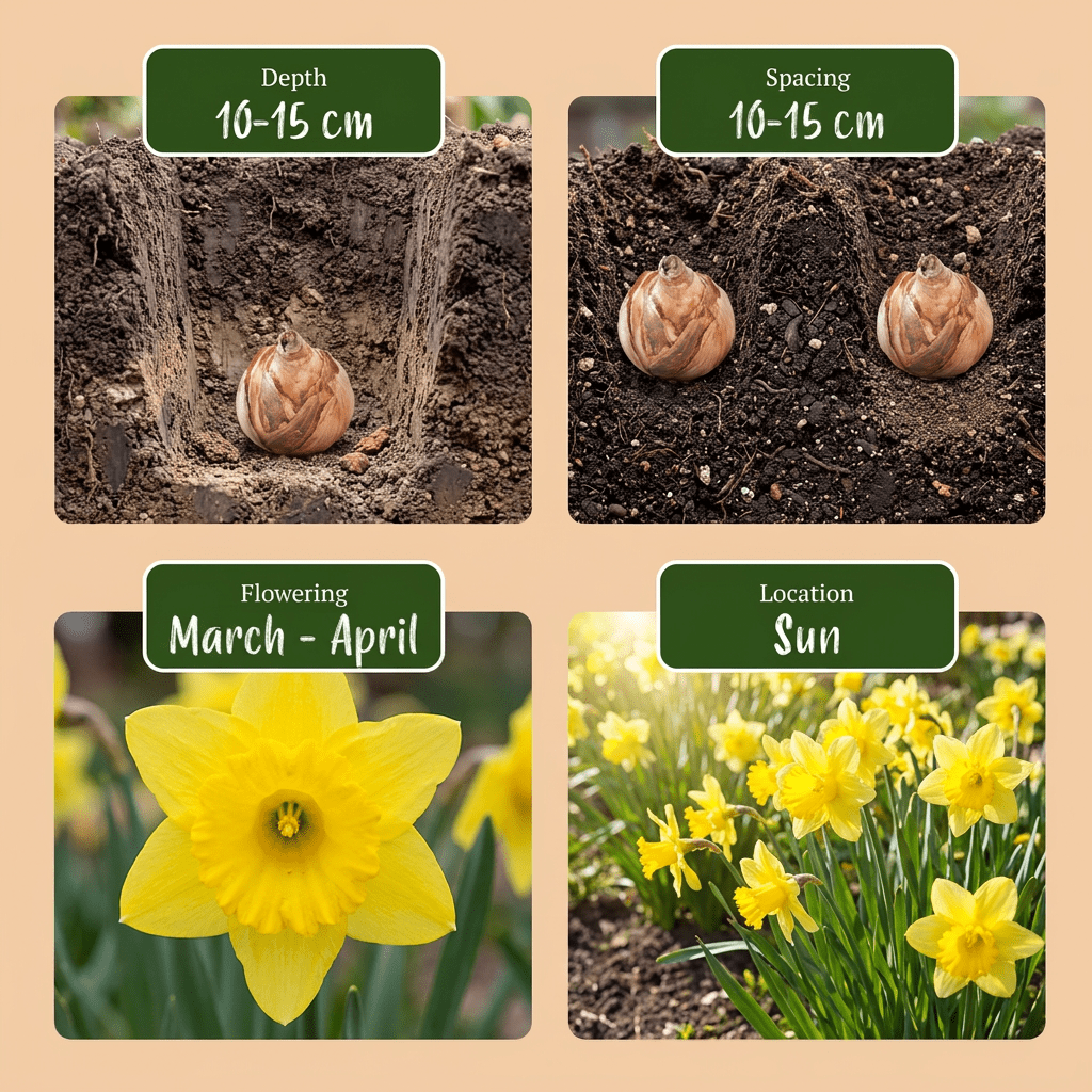 Narcissus (Narcisse jaune ou jonquille) — Bulbes calibre 10/12 - Verdeia - 6