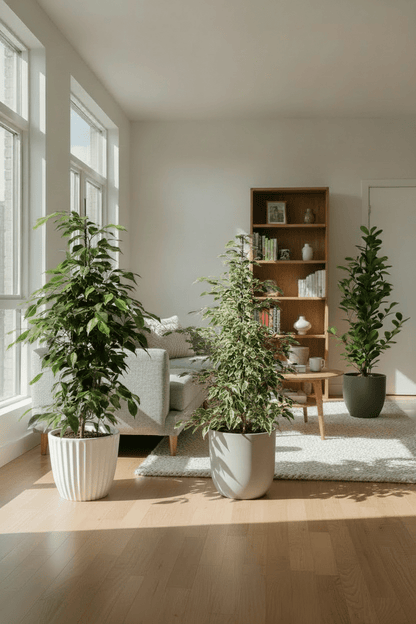 Pack de 3 Ficus — Benjamina Danielle + Twilight + Microcarpa — 3 plantas - Verdeia - 3