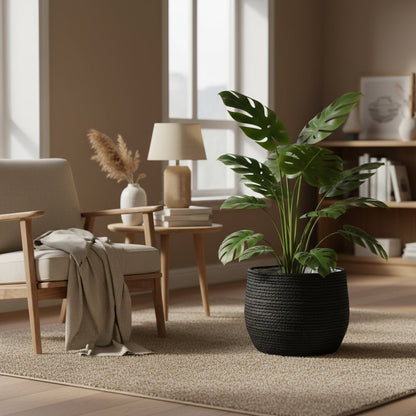 Panier Jorck Cache - Pot Noir Ø26 cm - Verdeia