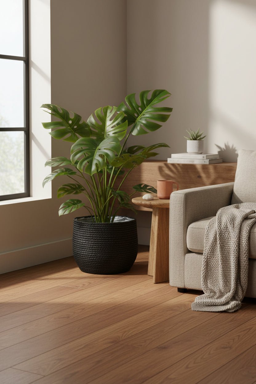 Cesta Jorck Negra — Maceta de fibras naturales Ø26 cm - Verdeia - 3