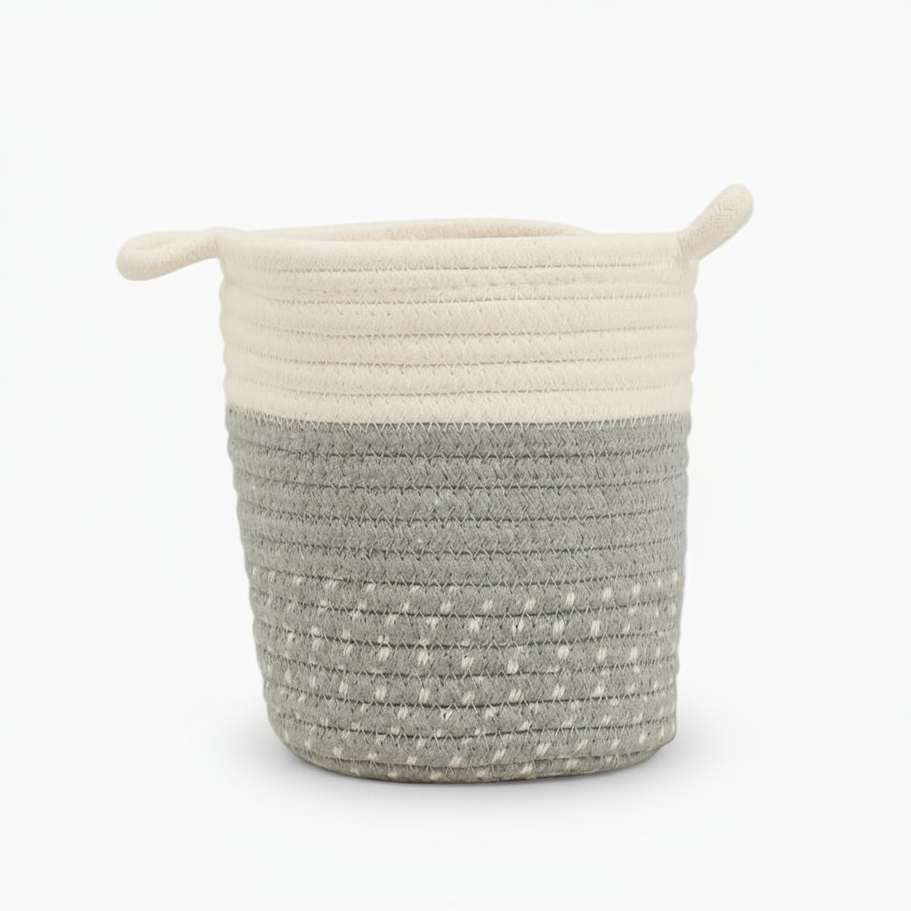 Panier tressé Borneo Gris - Verdeia