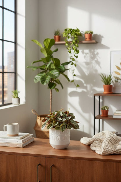 Peperomia Napoli Nights — Ø11 cm — H15 cm - Verdeia - 5