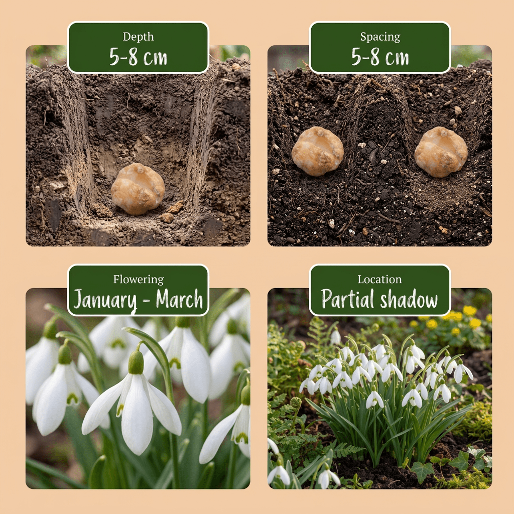 Campanilla de invierno gigante (Galanthus elwesii) — Bulbos calibre 5/6 - Verdeia - 7