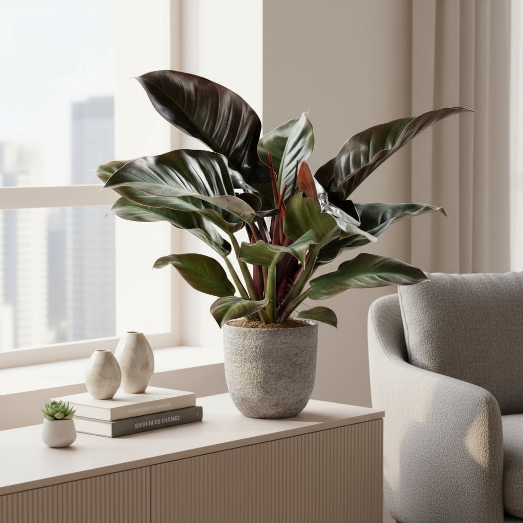 Philodendron Imperial Red – Philodendron impérial rouge - Verdeia