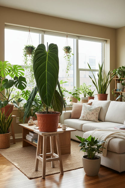 Philodendron Melanochrysum — Ø21 cm — Alçada 75 cm - Verdeia - 5