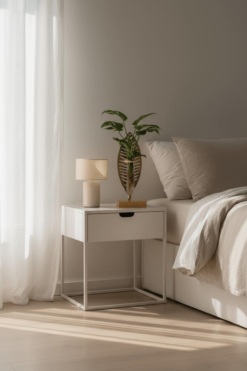 Plante hydroponique — Support feuille dorée et base bois - H10 cm | Ø7 cm - Verdeia - 5