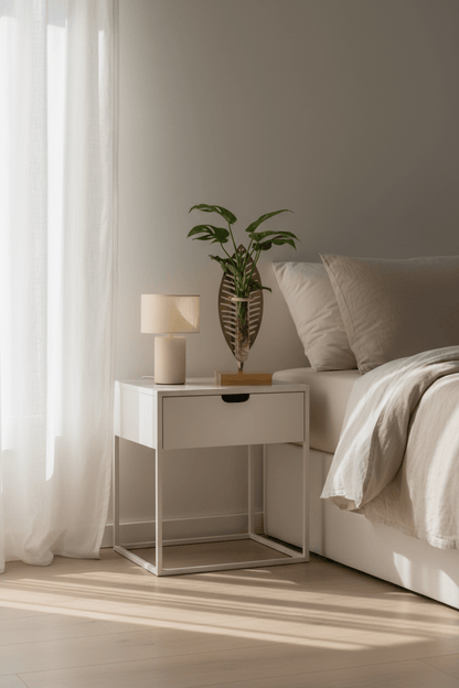 Plante hydroponique — Support feuille dorée et base bois - H10 cm | Ø7 cm - Verdeia - 5