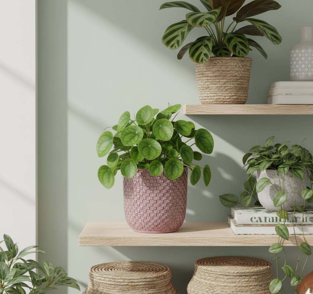 Pot céramique rose en relief : touche déco parfaite - Verdeia