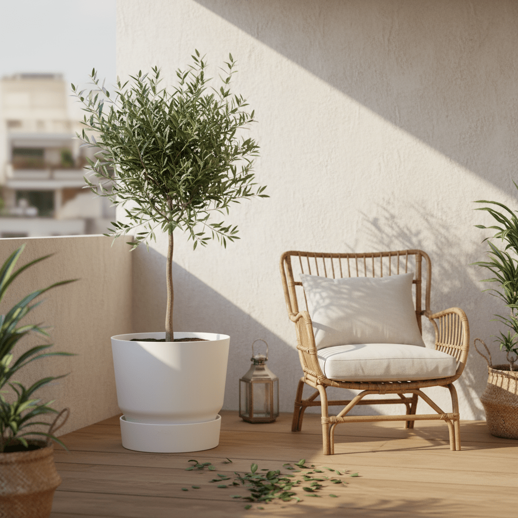 Maceta Elho Greenville Redonda blanca - Verdeia - 3