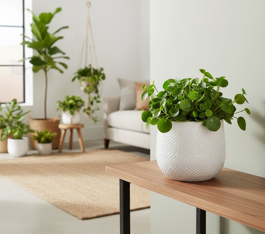 Pot en Céramique Gabriel Rond Blanc Ø14 cm - Verdeia