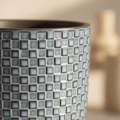 Pot en Céramique Relief Bleu - Verdeia