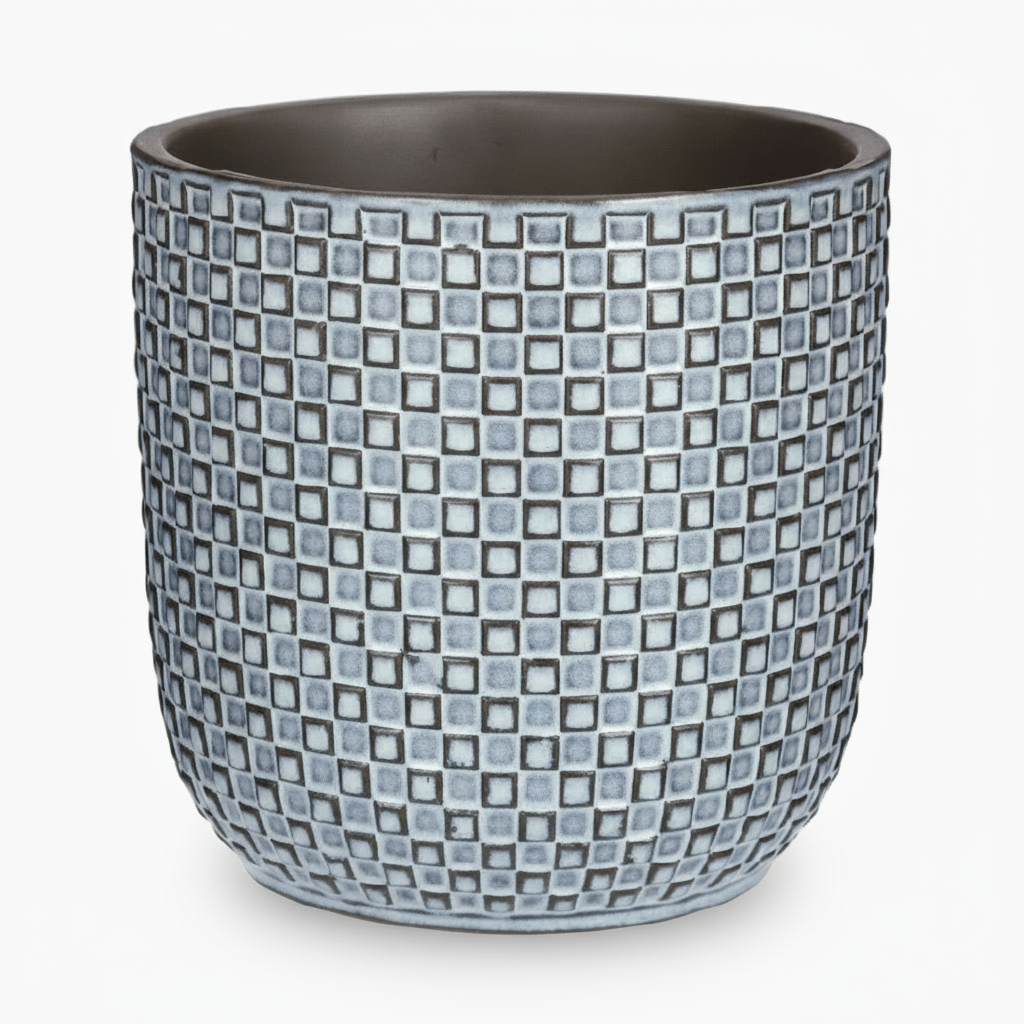 Pot en Céramique Relief Bleu - Verdeia