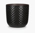 Pot en Céramique Relief Noir 13,5 cm - Verdeia