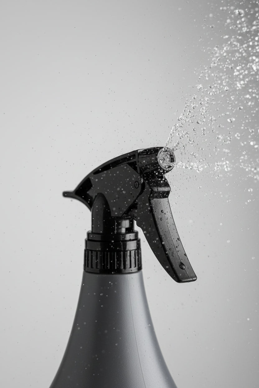 Primer plano de la cabeza del Pulverizador 0.7L Elho rociando