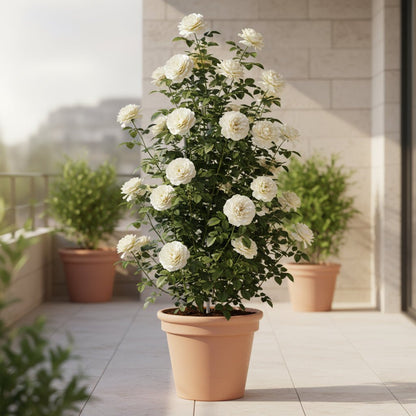 Rosa Crazy in Love ‘Vanilla’ – Rosier grimpant crème – D15cm x H65cm - Verdeia