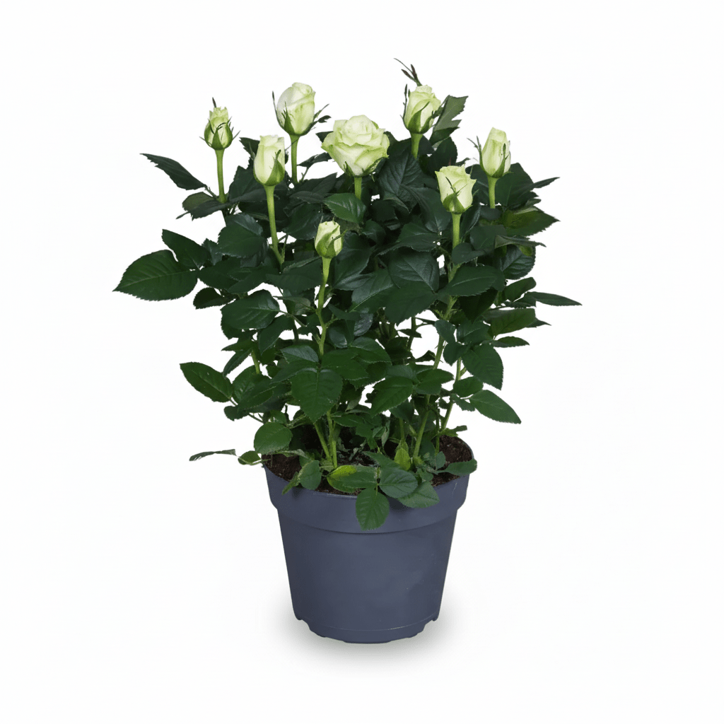 Rosier Blanc H45 cm | Potte Ø17 cm - Verdeia - 1