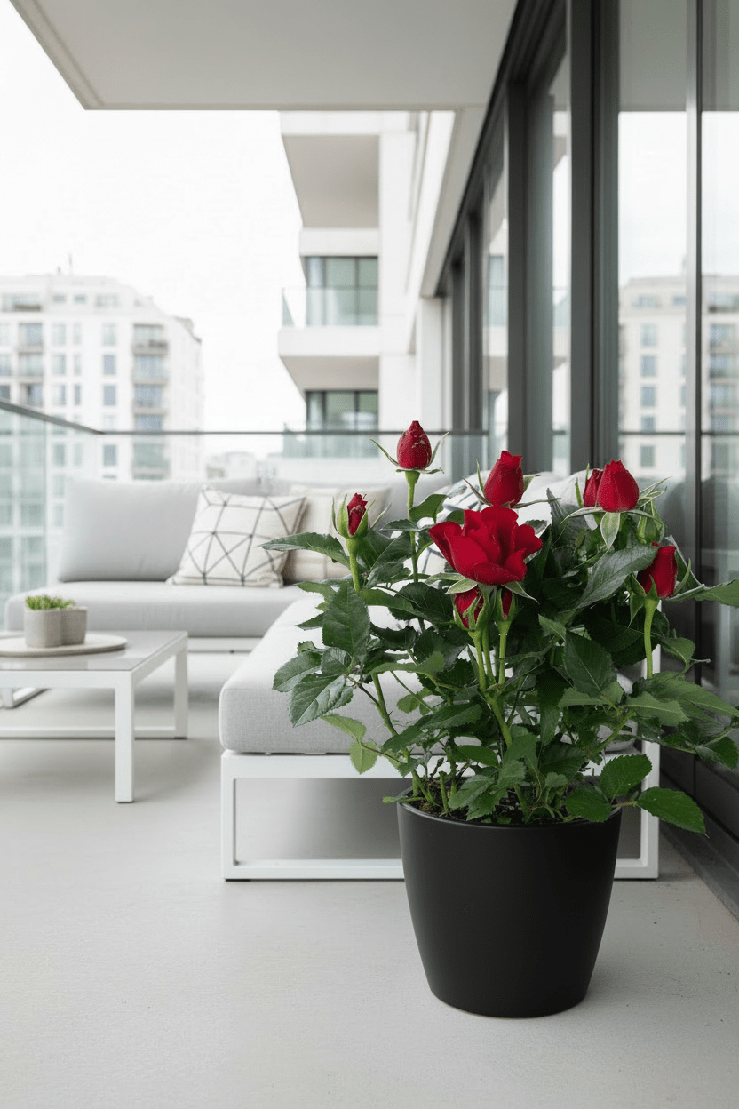 Rosal Rojo H45 cm | Maceta Ø17 cm - Verdeia - 3